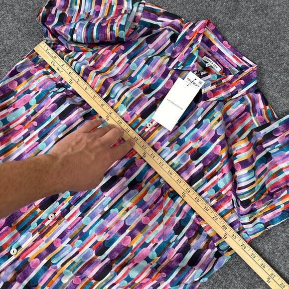 Foxcroft Margie Plus Multicolor Prism Long Sleeve Shirt NWT Size 1X - Picture 5 of 8